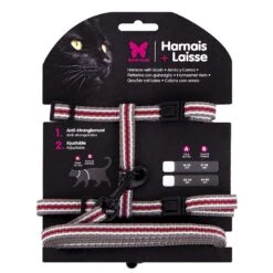 Martin Sellier Harnais Laisse Trio Gris Chat