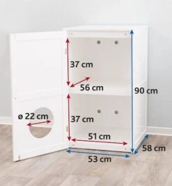 Trixie Cabane Chat Deux Compartiments 53 × 90 × 58 Cm -Boutique Trixie 265266 gra pro 40239 1