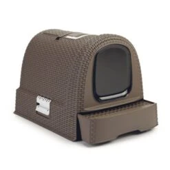 Maison De Toilette Curver Petlife Litter Box Moka -Boutique Trixie 3moka