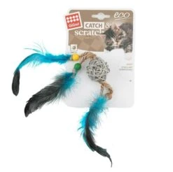 Bubimex Balle Eco-Line Grise 4 Plumes Pour Chat