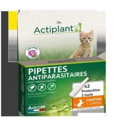 Actiplant Pipettes Antiparasitaires Chaton X2 -Boutique Trixie actiplant pipettes antiparasitaires chaton x2