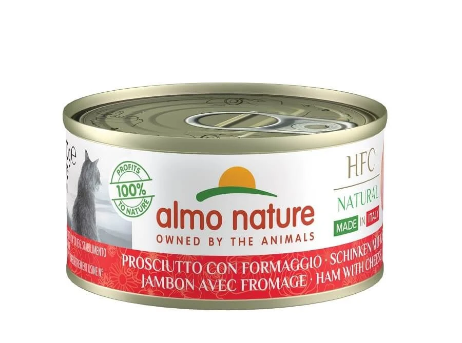 Almo Nature Chat Natural HFC Sans Céréales Made In Italy Jambon Parmesan 24 X 70 G