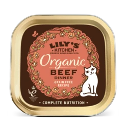 Lily's Kitchen Lily's Kitchen Organic Délice De Boeuf Bio Chat 19 X 85 G -Boutique Trixie cat organic beef tray