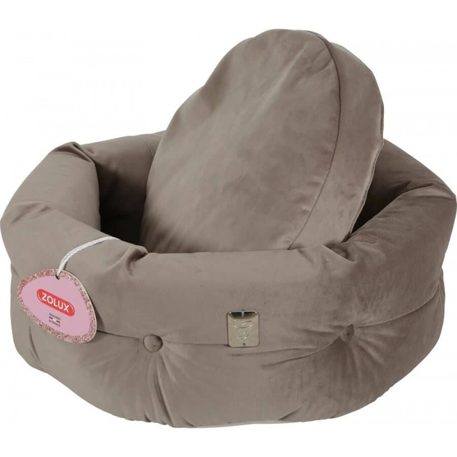 Zolux Corbeille Chesterfield Chambord Pour Chien Et Chat Taupe 4 Zolux Corbeille Chesterfield Chambord Pour Chien Et Chat Taupe – Image 2
