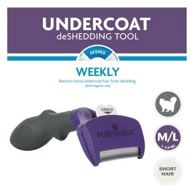 Furminator Brosse Pour Chat Poils Courts M/L 6 Furminator Brosse Pour Chat Poils Courts M/L – Image 4