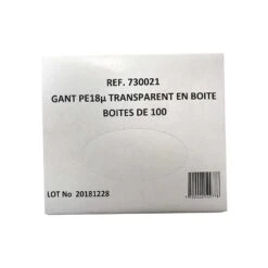 Materiel Gant Polyéthylène Transparent Boite De 100 -Boutique Trixie gant1