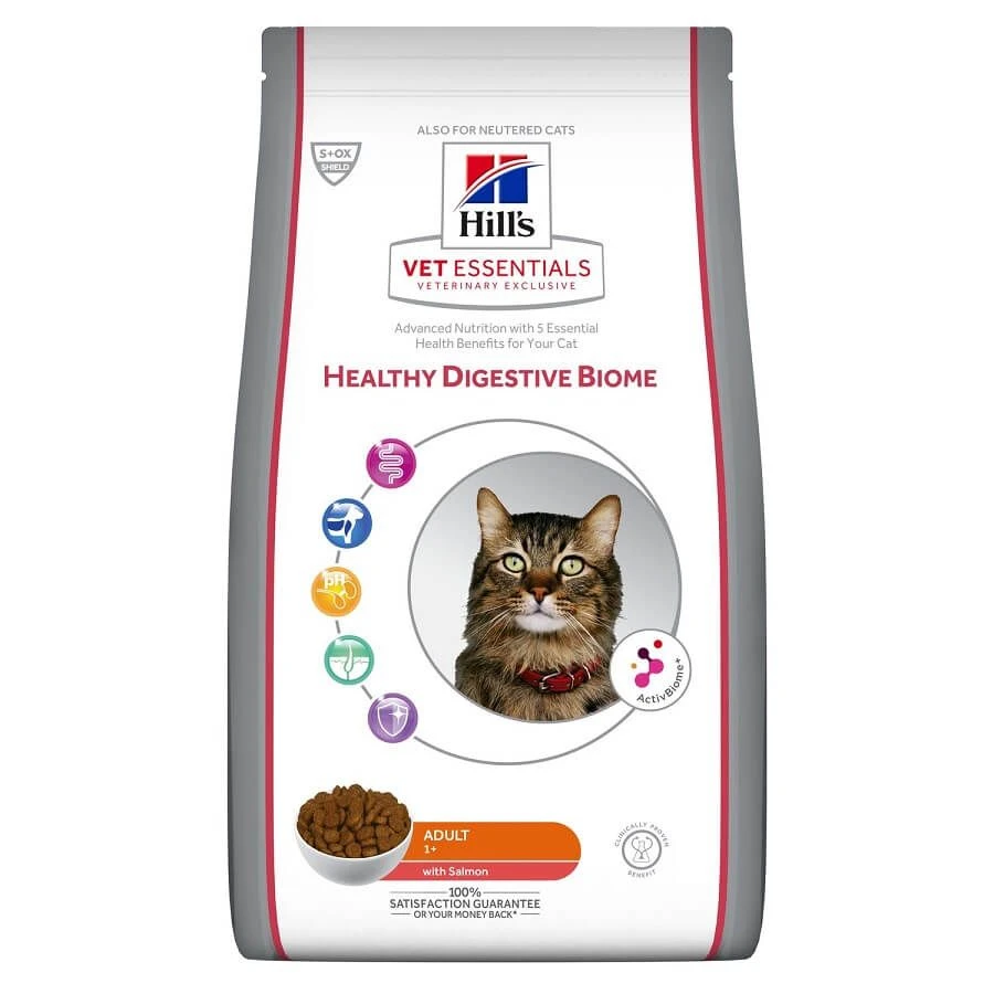 Hill's Science Plan VetEssentials Feline Healthy Digestive Biome Saumon 8 Kg