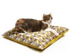 Homycat Coussin Pour Chat XL Jaune - Destockage