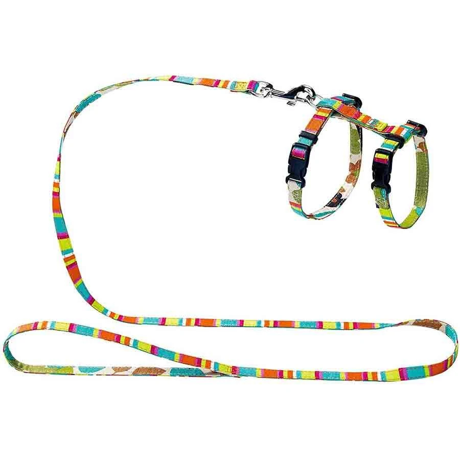 Hunter Harnais + Laisse Pour Chiot Et Chat Rayé Multicolore – Image 2