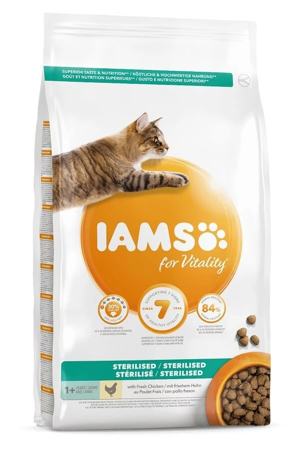 IAMS Vitality Chat Stérilisé Poulet 10 Kg 3 IAMS Vitality Chat Stérilisé Poulet 10 Kg