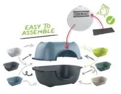 Rotho Mypet Bac à Litière Bella Cappuccino -Boutique Trixie liti re rotho mypet bella 2