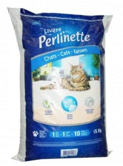 Perlinette Litière Cristaux Pour Chats 15 Kg