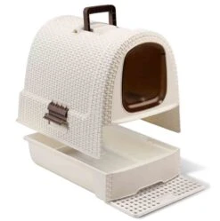Maison De Toilette Curver Petlife Litter Box Ivoire -Boutique Trixie maison de toilette curver petlife litter box ivoire2