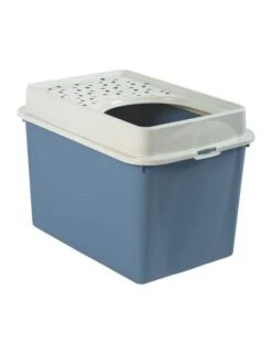Berty Cat Toilet Top Rotho Mypet Bleu