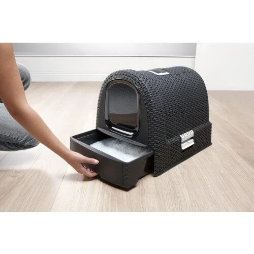Maison De Toilette Curver Petlife Litter Box Anthracite 4 Maison De Toilette Curver Petlife Litter Box Anthracite – Image 2