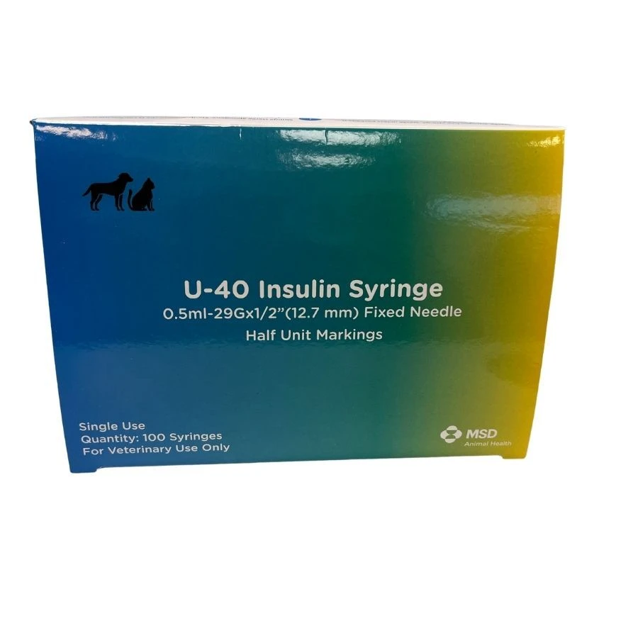 MSD Seringues Insuline U-40 0.5ml 29G 1/2" (Boîte De 100) 3 MSD Seringues Insuline U-40 0.5ml 29G 1/2" (Boîte De 100)