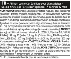 Royal Canin Chat Norvégien Adult 2 Kg -Boutique Trixie norv ad composition