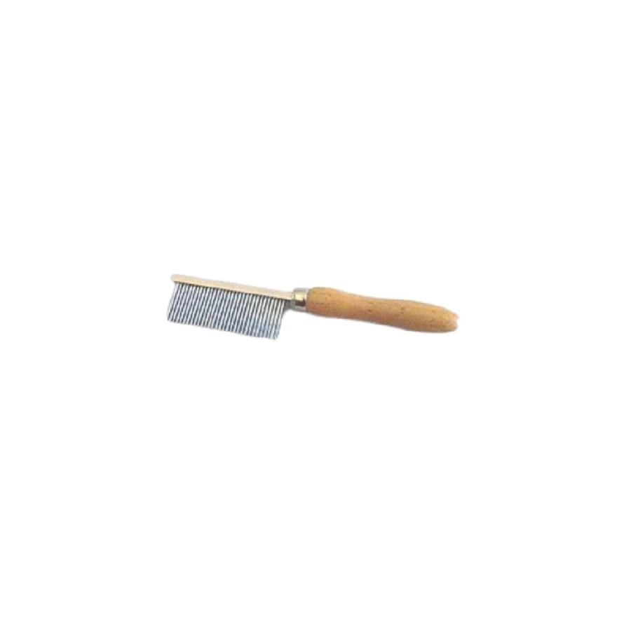 Peigne Manche En Bois Denture Métal Fine 17 Cm 3 Peigne Manche En Bois Denture Métal Fine 17 Cm