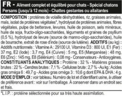 Royal Canin Persian Kitten 10 Kg -Boutique Trixie pers kit composition 2