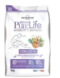 PureLife Croquettes Chat Sterilized 8+ 2 Kg