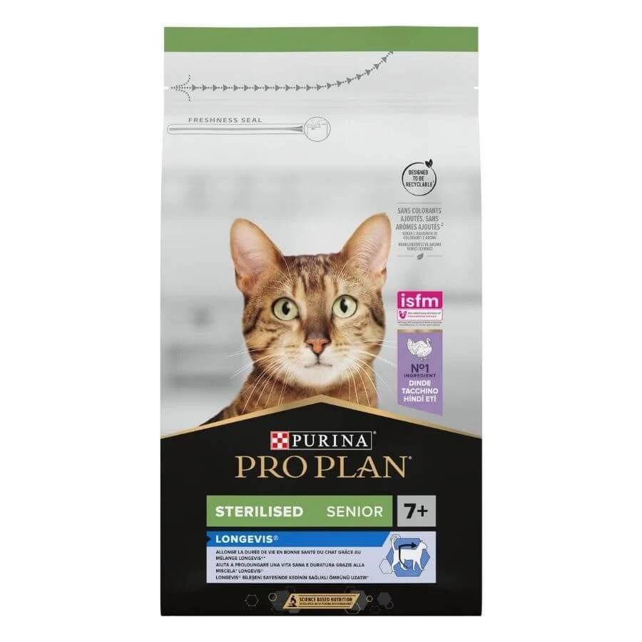 Purina Proplan Longevis Chat Senior Sterilised Dinde 1,5 Kg 8 Purina Proplan Longevis Chat Senior Sterilised Dinde 1,5 Kg – Image 6