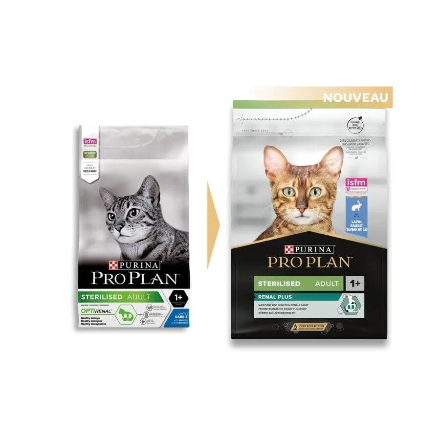 Purina Proplan Optirenal Chat Adult Sterilised Lapin 3 Kg 4 Purina Proplan Optirenal Chat Adult Sterilised Lapin 3 Kg – Image 2