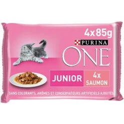 Purina One Chaton Saumon 4 X 85 G -Boutique Trixie purina one chaton saumon