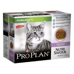 Purina Proplan Chat Nutrisavour Sterilised 7+ Mousse Dinde 10 X 85 G