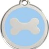 RedDingo Médaille D'identité "Os" 20 Mm Bleu Ciel -Boutique Trixie reddingo me daille d identification os bleu ciel la compagnie des animaux