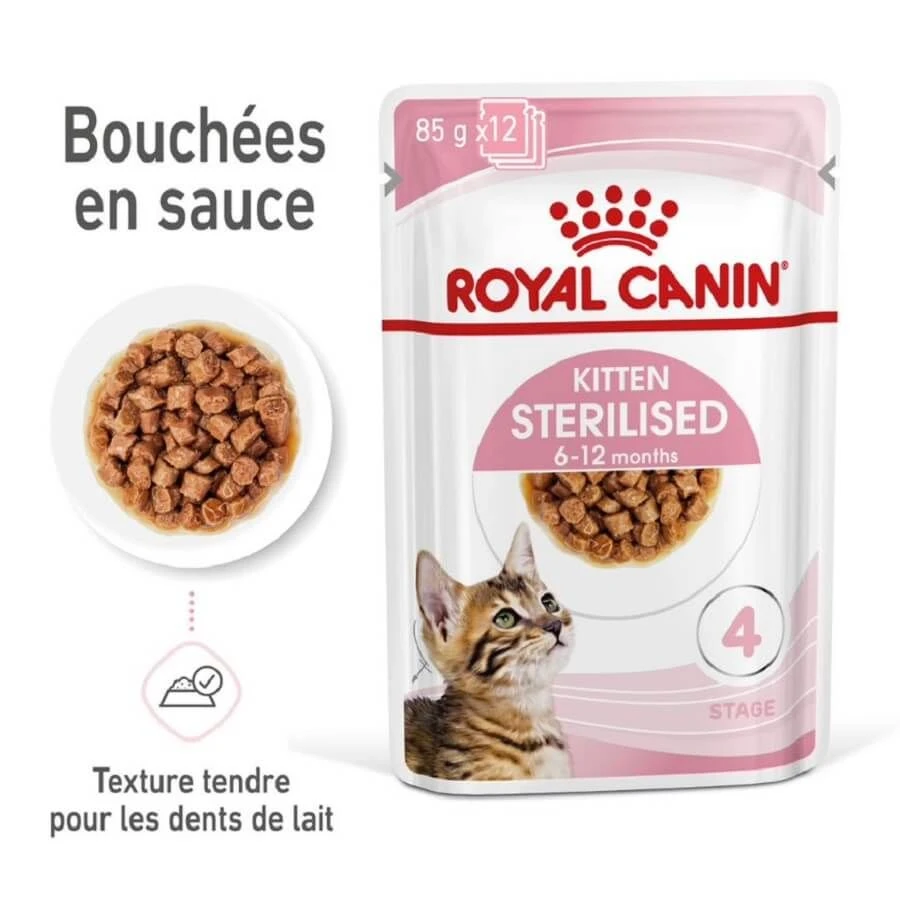 Royal Canin Kitten Sterilised Sachet 12 X 85 Grs 7 Royal Canin Kitten Sterilised Sachet 12 X 85 Grs – Image 5