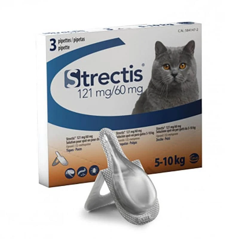 Strectis Chat 5-10kg 3 Pipettes 3 Strectis Chat 5-10kg 3 Pipettes