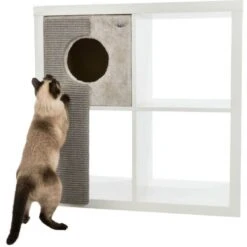 Trixie Abri Douillet étagère Avec Griffoir Chat -Boutique Trixie trixie abri douillet etagere avec griffoir chat 4