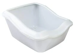 Trixie Bac à Litière Blanc Cleany Cat Avec Rebord