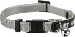 Trixie Collier Avec Bande Adresse Pour Chat -Boutique Trixie trixie collier avec bande adresse grise pour chat