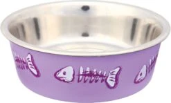 Trixie Gamelle En Acier Inox Pour Chien Et Chat 0.25 L -Boutique Trixie trixie gamelle en acier inox pour chien et chat rose 0.25l