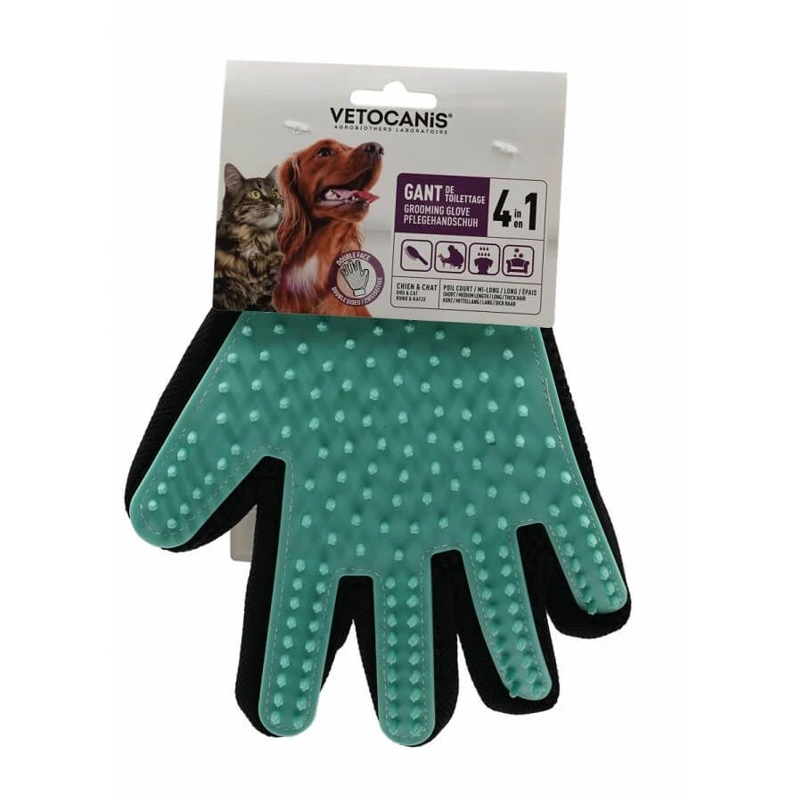 Vétocanis Gant De Toilettage 4 En 1 3 Vétocanis Gant De Toilettage 4 En 1